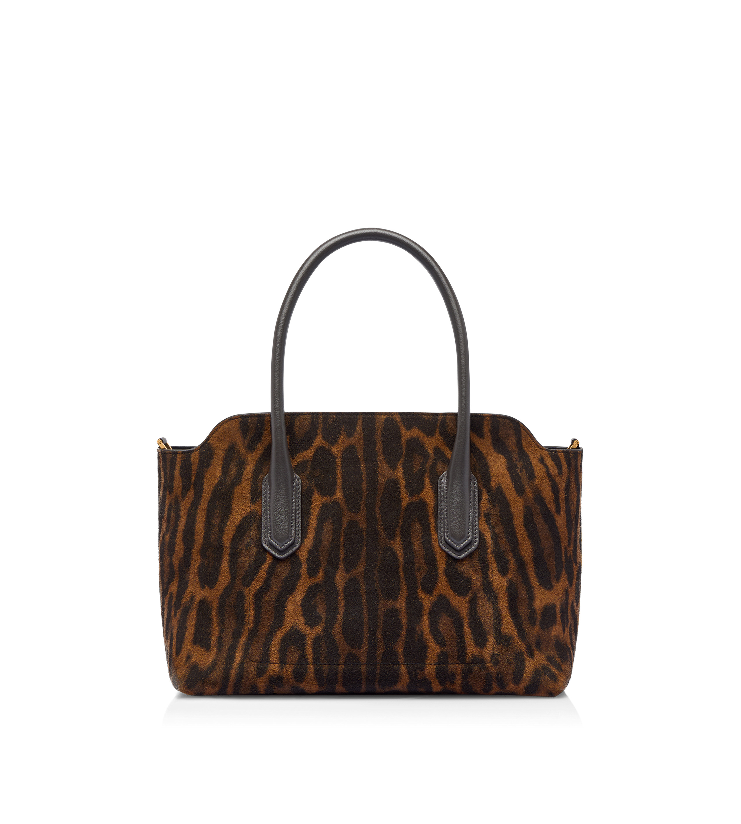 OCELOT-PRINT SUEDE ALEXANDER MEDIUM TOP HANDLE - 3