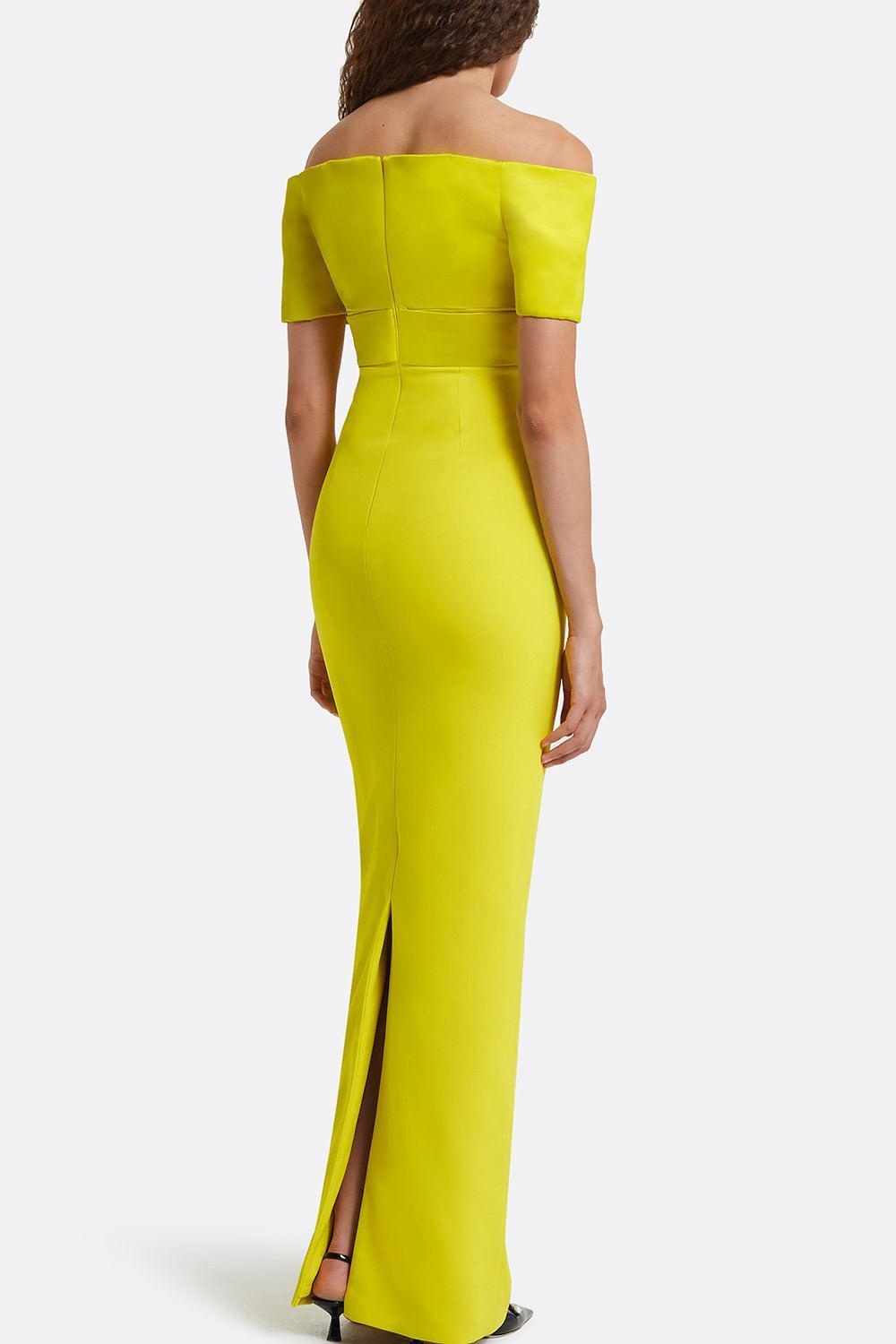 Abike Gown - Chartreuse - 5