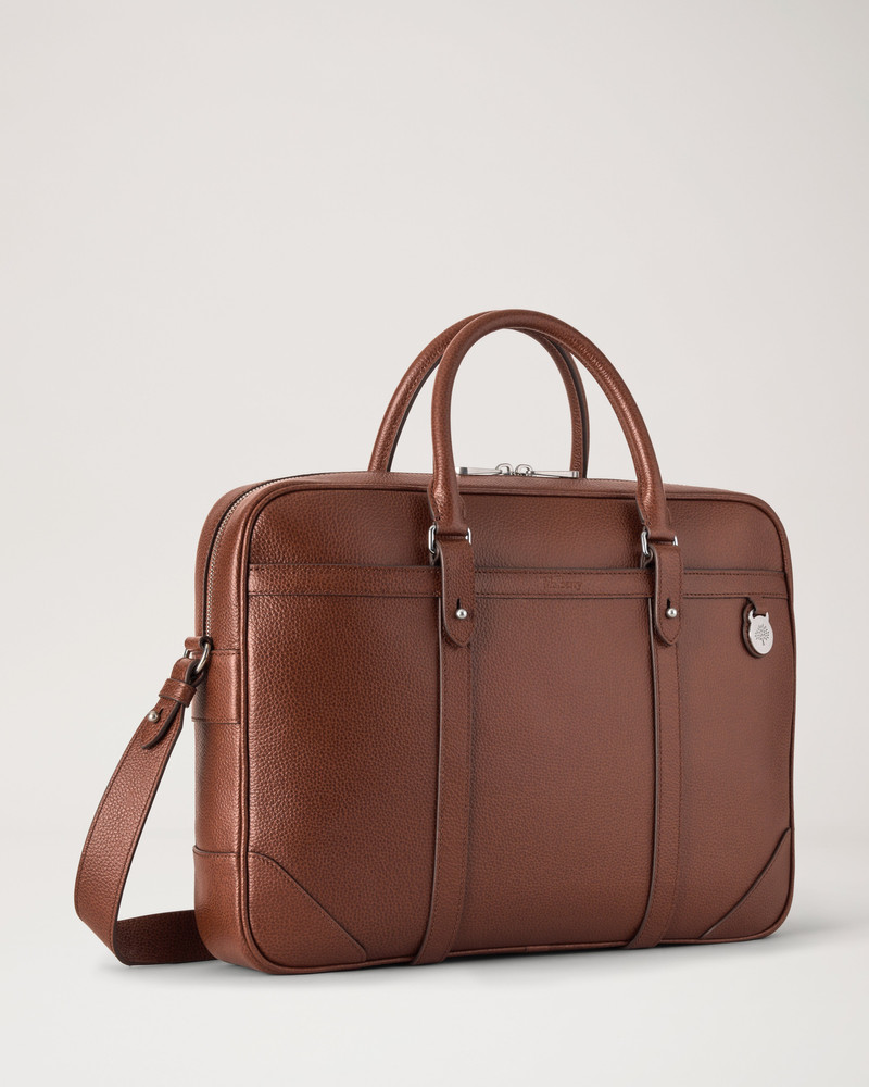 Heritage Briefcase Oak Two-Tone Small Classic Grain 3