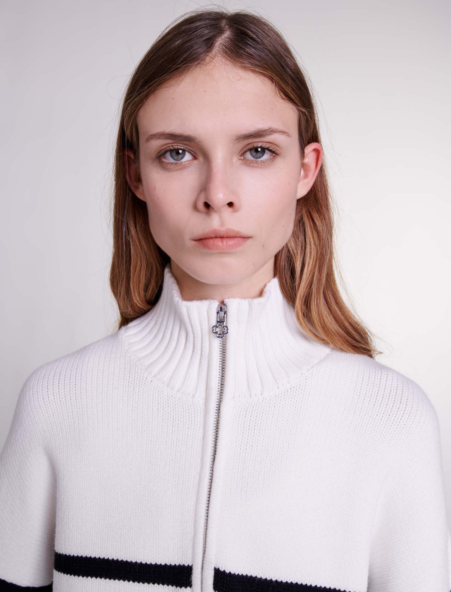 Breton jumper with zip collar - 7