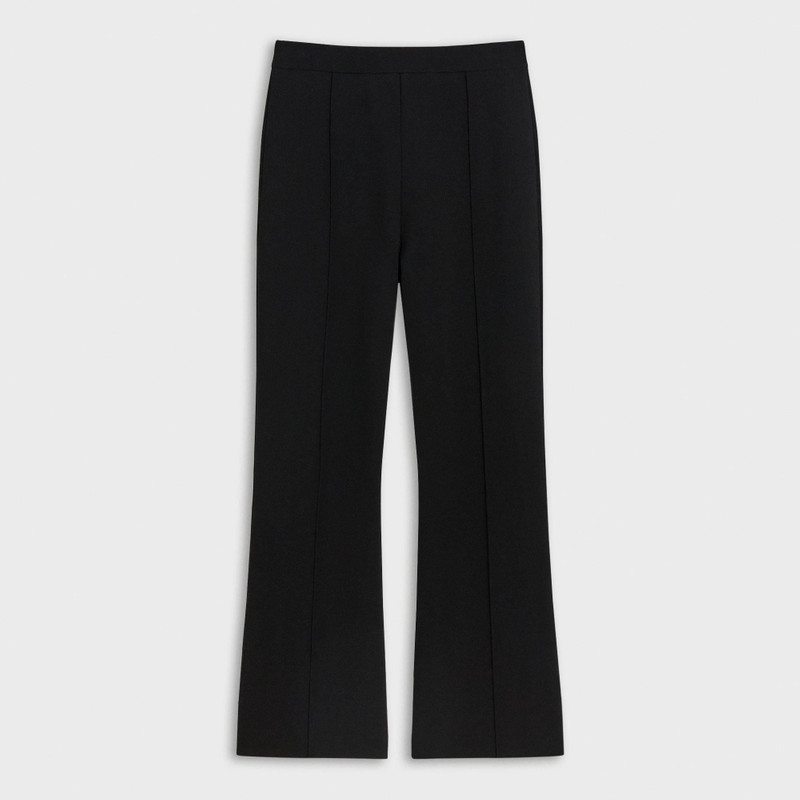 Cropped Flare Pant in Crepe Knit 1