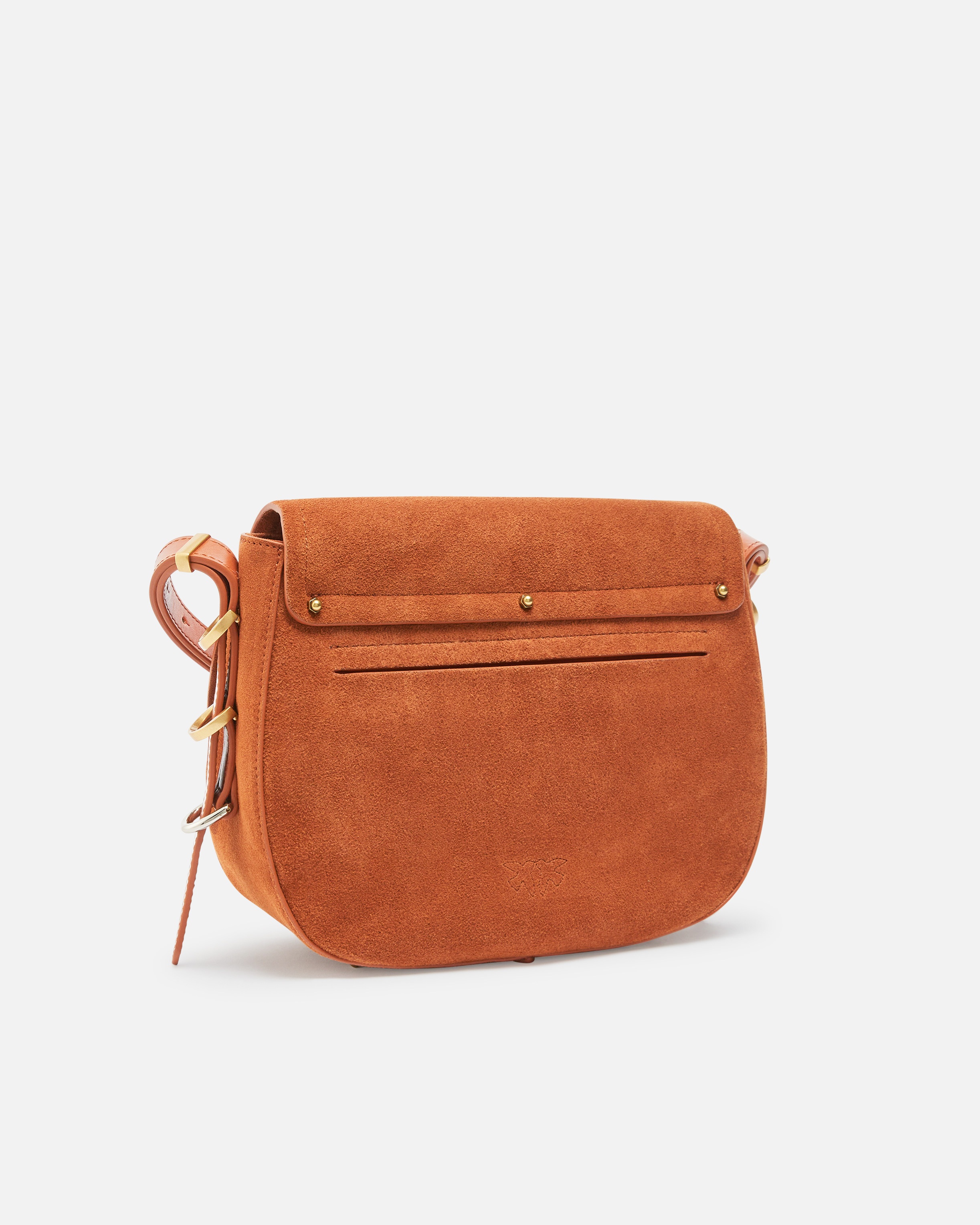 SUEDE SHOULDER BAG WITH METAL RINGS - 2