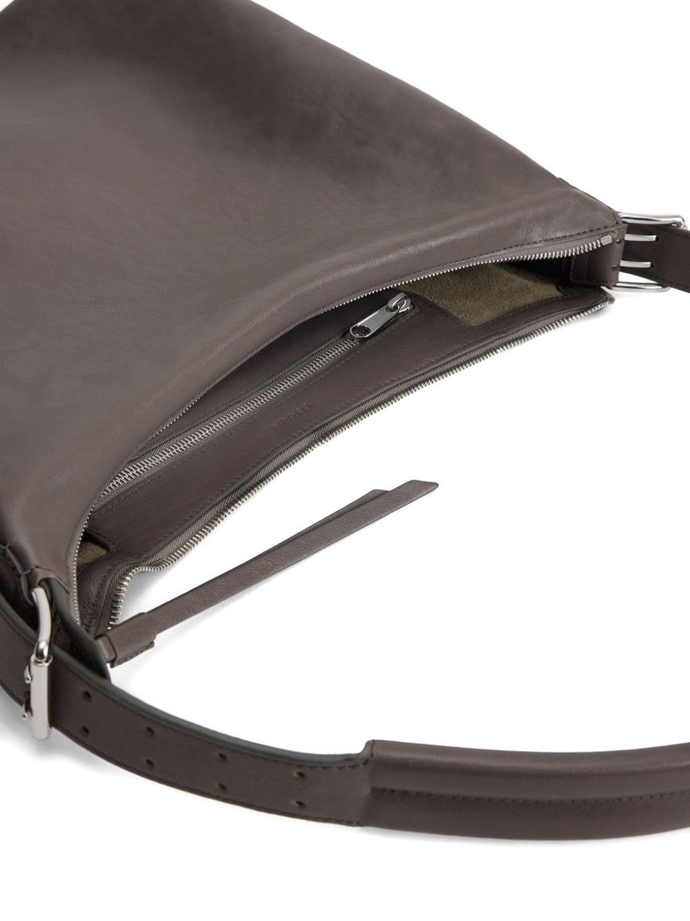 Belted Hobo leather shoulder bag - 5