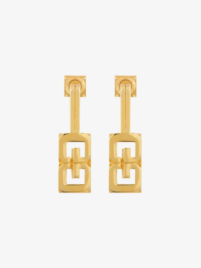 G CUBE EARRINGS IN METAL 1