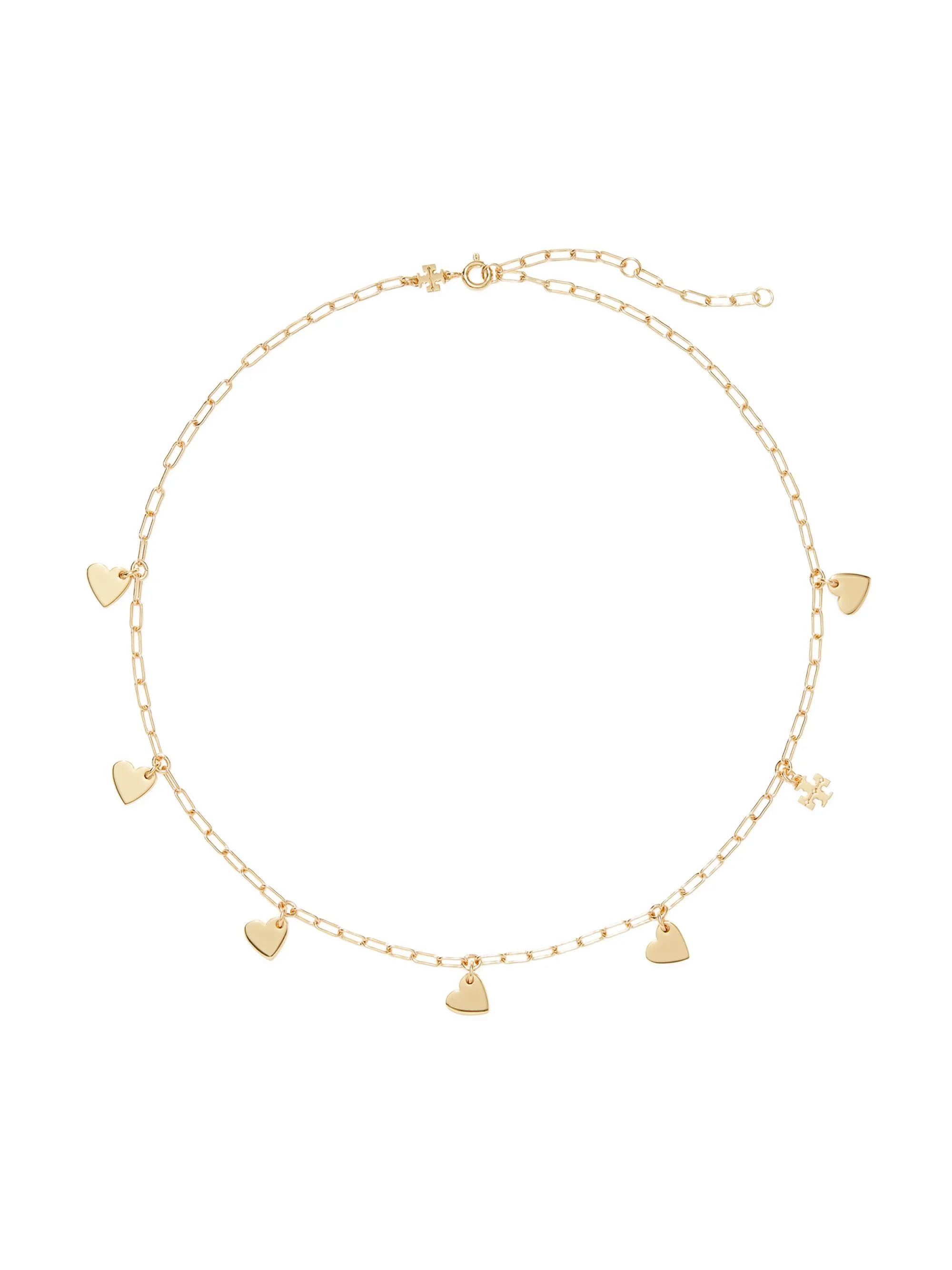 Women's Good Luck Heart Goldtone Necklace - Tory Gold - 1