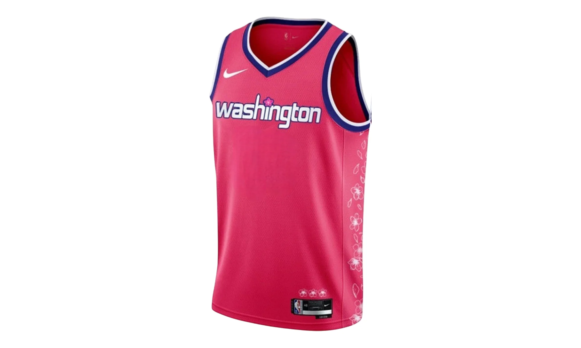 NBA Washington Wizards Cherry Blossom City Jersey "Dynamic Pink" DO9647 682 - 1