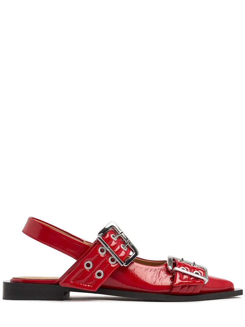GANNI Chunky Naplack バレリーナ 20mm GANNI 20mm Chunky naplack ballerinas | luisaviaroma | REVERSIBLE
