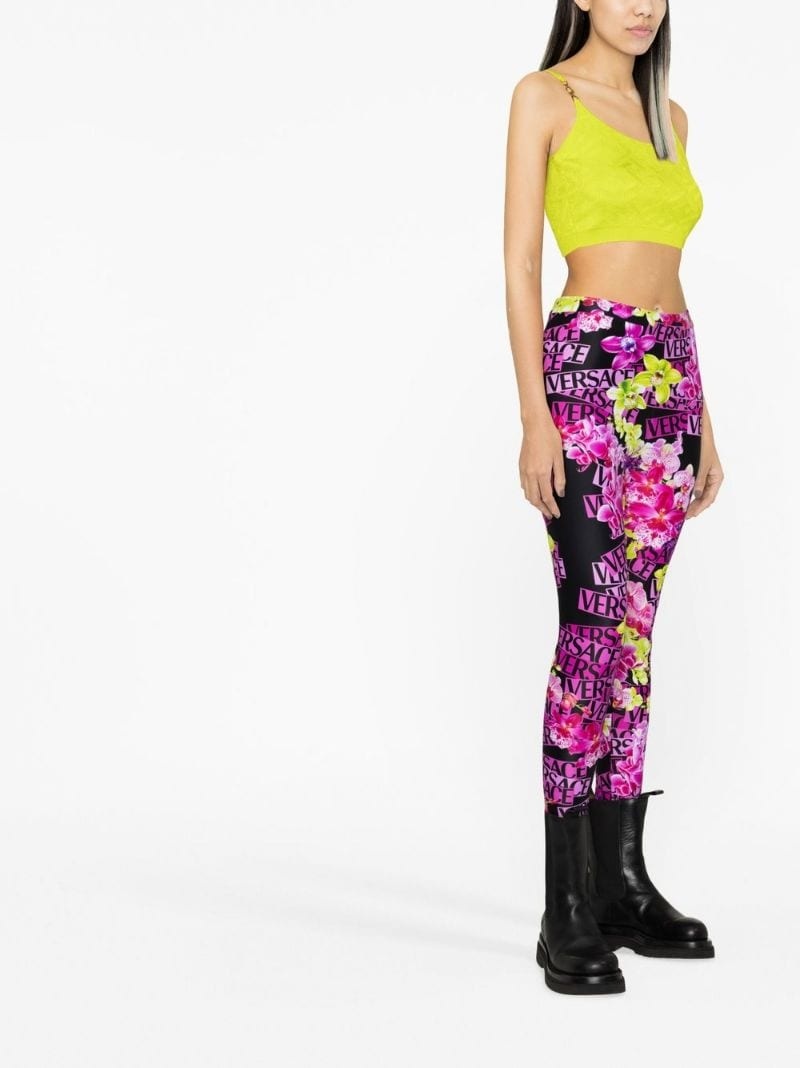 Versace x Dua Lipa Floral Summer Leggings - Farfetch