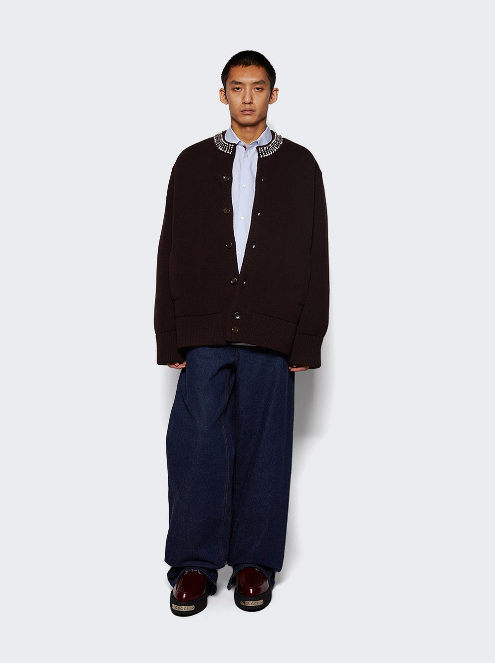Baggy Denim Pants Dark Blue - 2