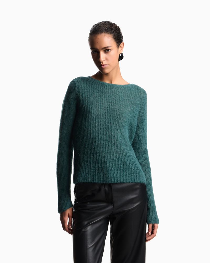 EMPORIO ARMANI ALPACA WOOL-BLEND, CREW-NECK JUMPER outlook