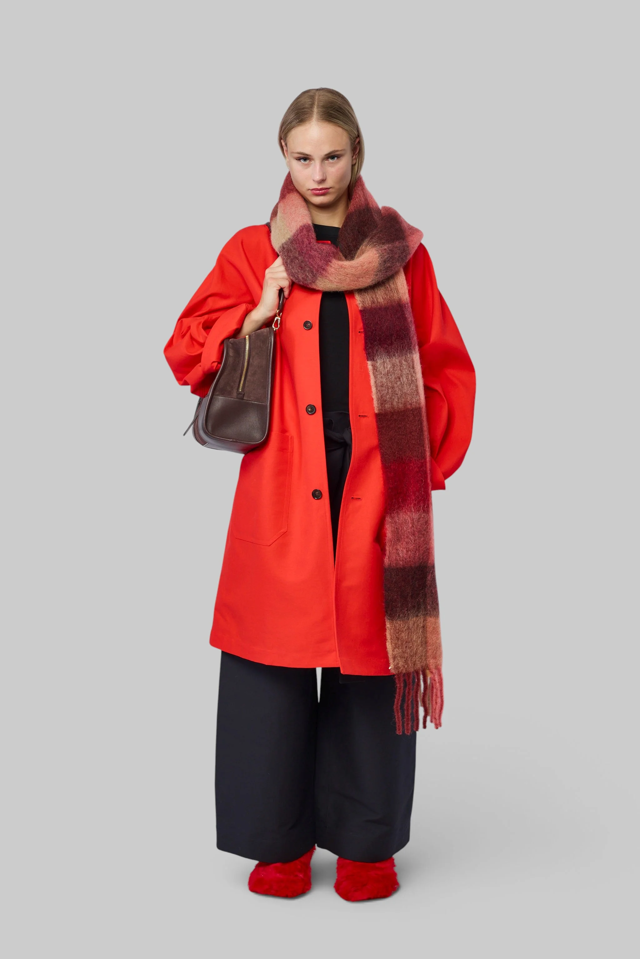 Mid Length Coat With 2 Patchpockets - 1