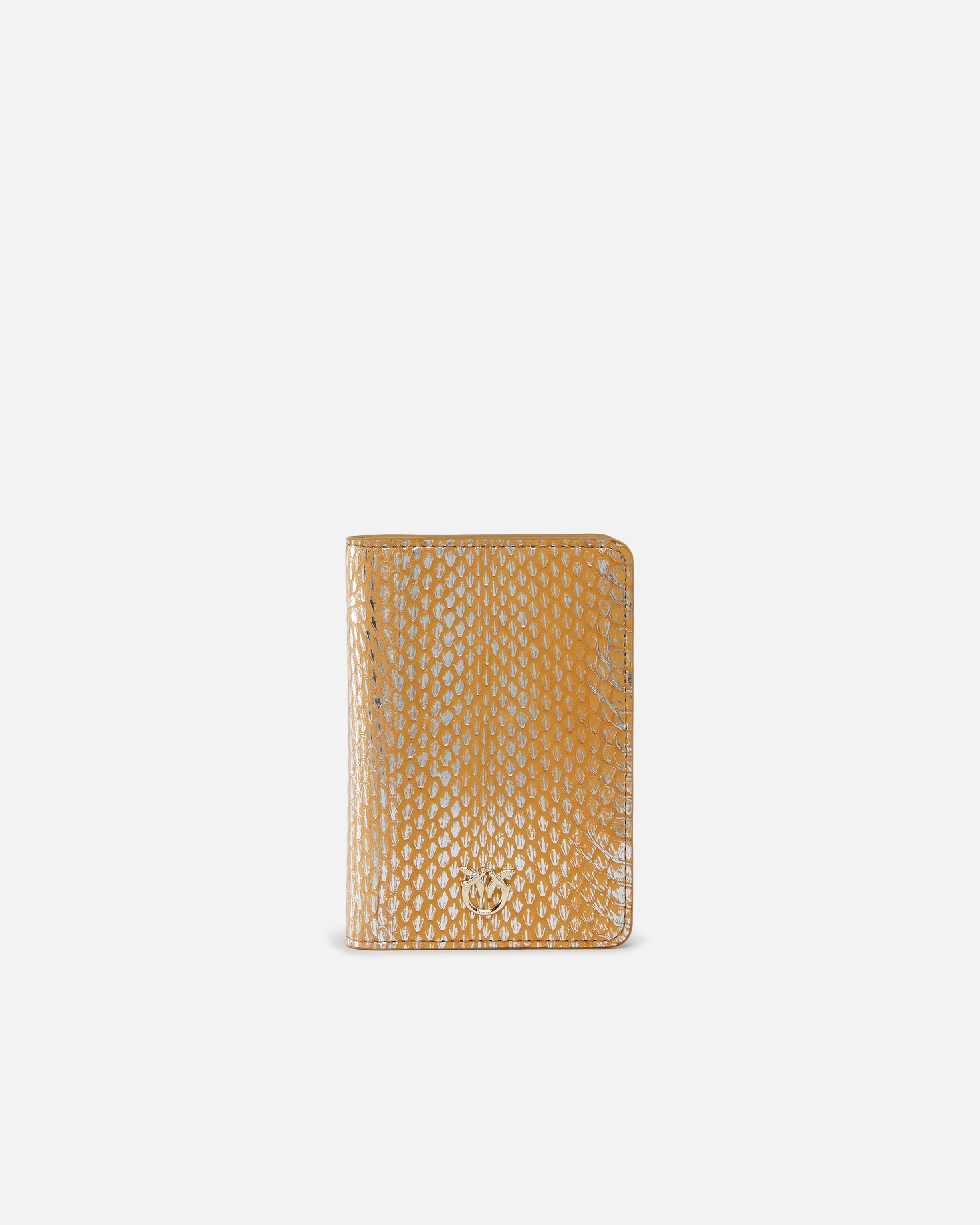 VINTAGE LAMINATED REPTILE PASSPORT HOLDER PINKO GALLERIA - 1