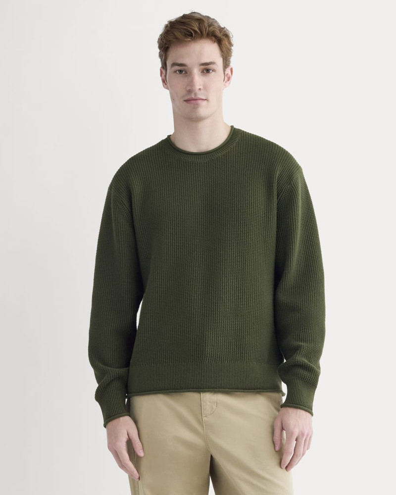 EVERLANE WAFFLE ROLLNECK CREW IN EVERYDAY COTTON outlook