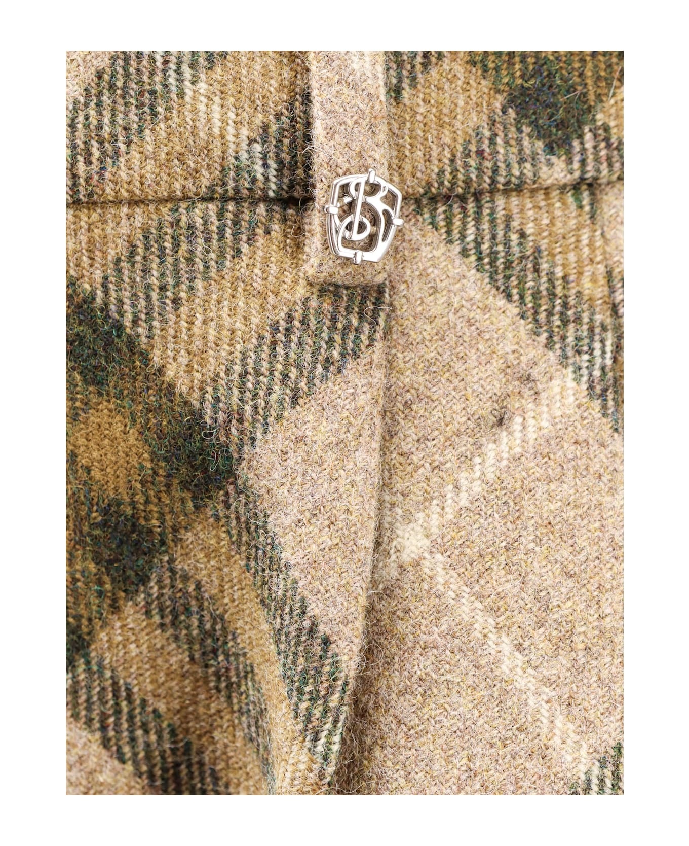 Beige Wool Pants - 3
