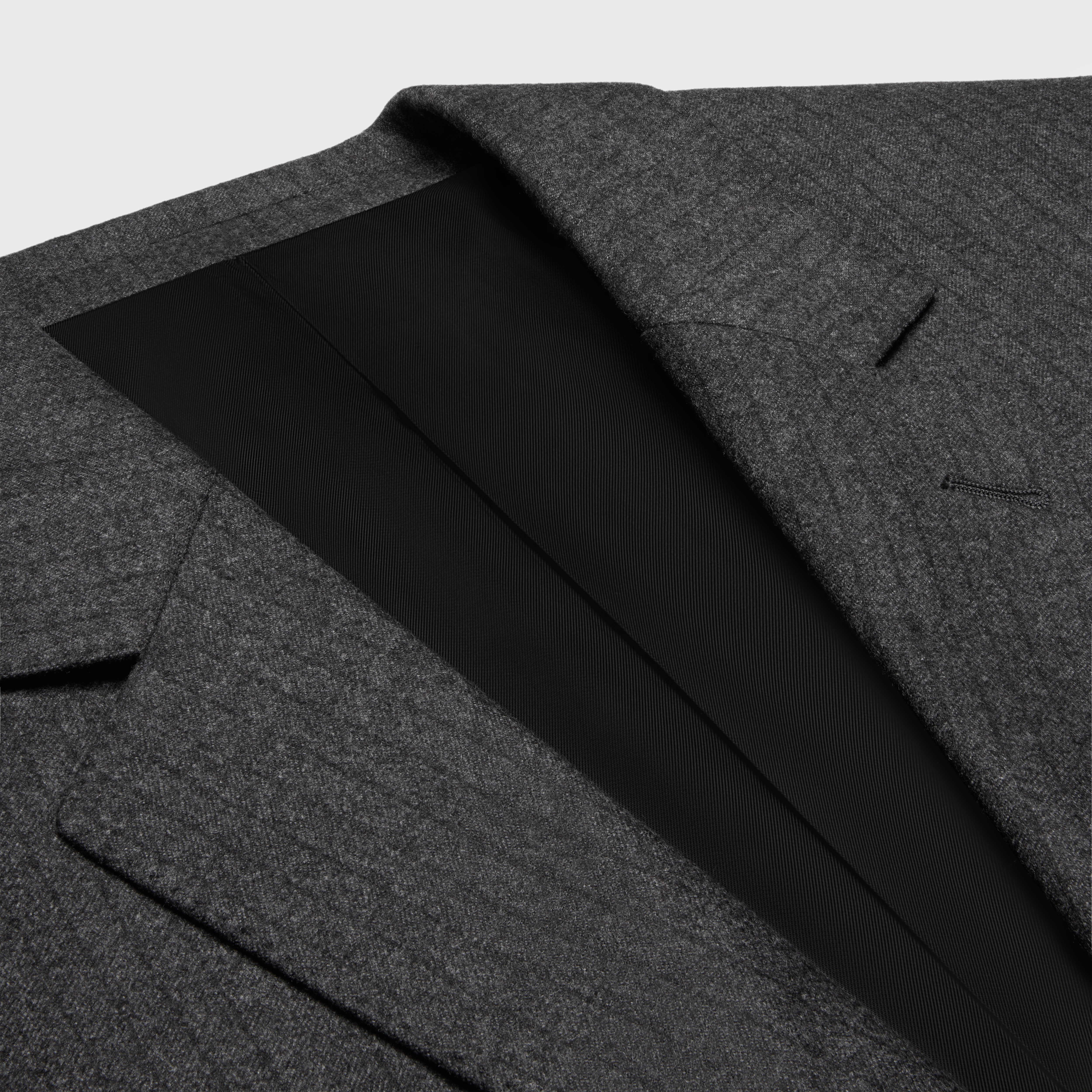 jude jacket in wool and cashmere flannel - 3