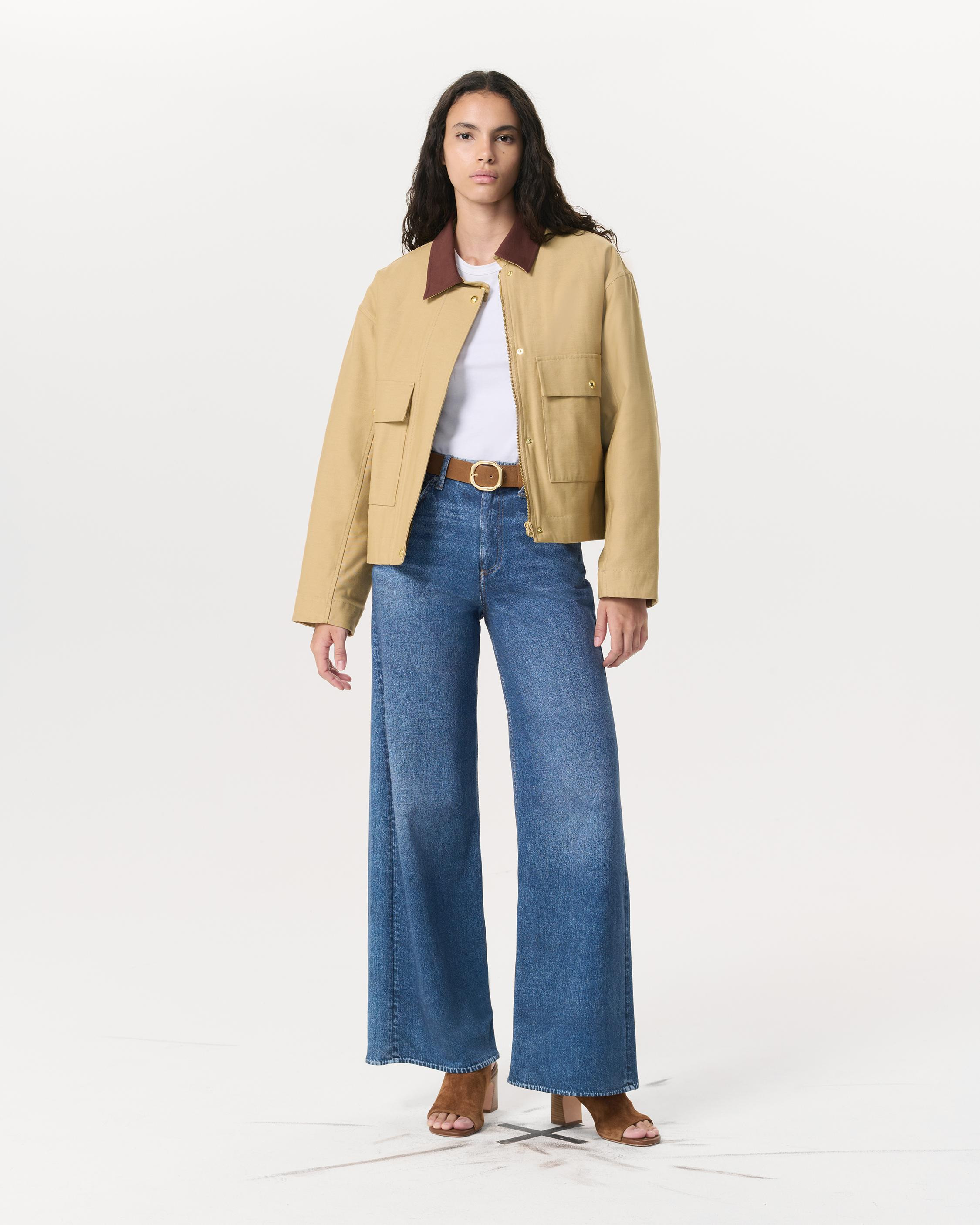 Miramar Sofie Wide-Leg
Trompe L'oeil Cotton Pant - 2