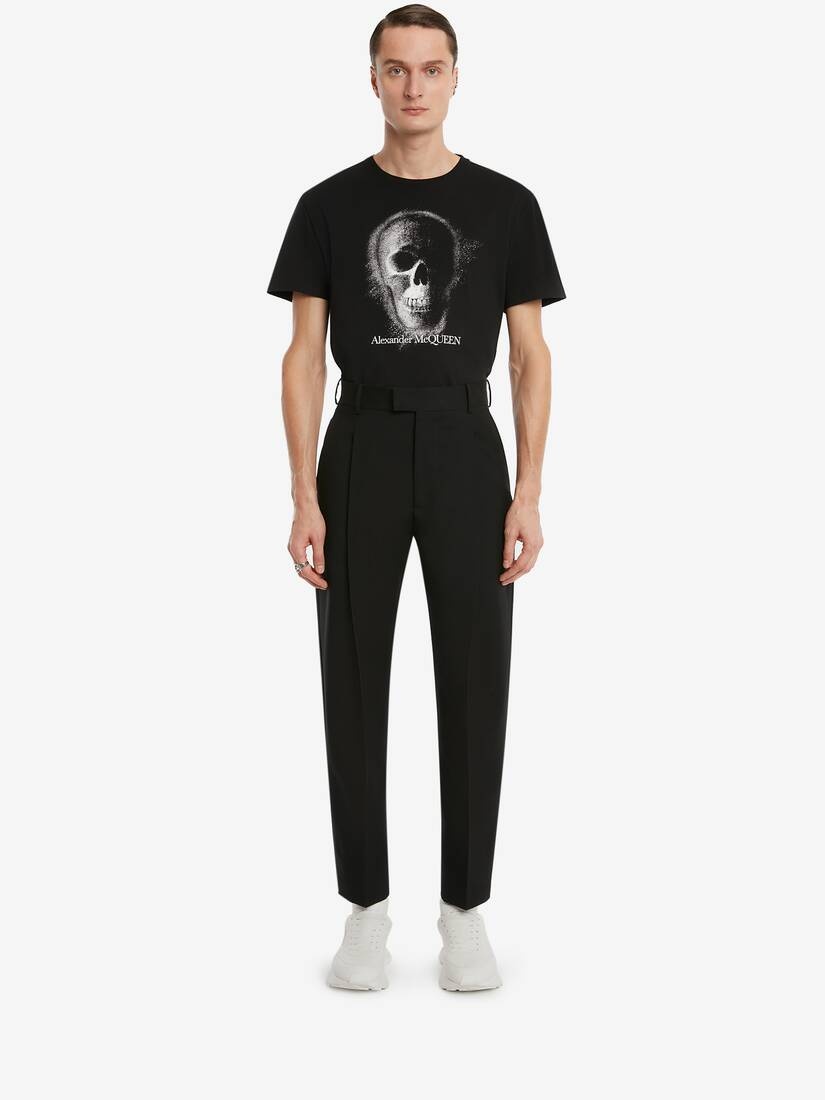 Skull Motif T-shirt in Black/silver - 2