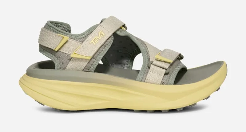 Women's Aventrail R2T Trail Running Sandal in Seagrass/Pale Lime Yellow - 1