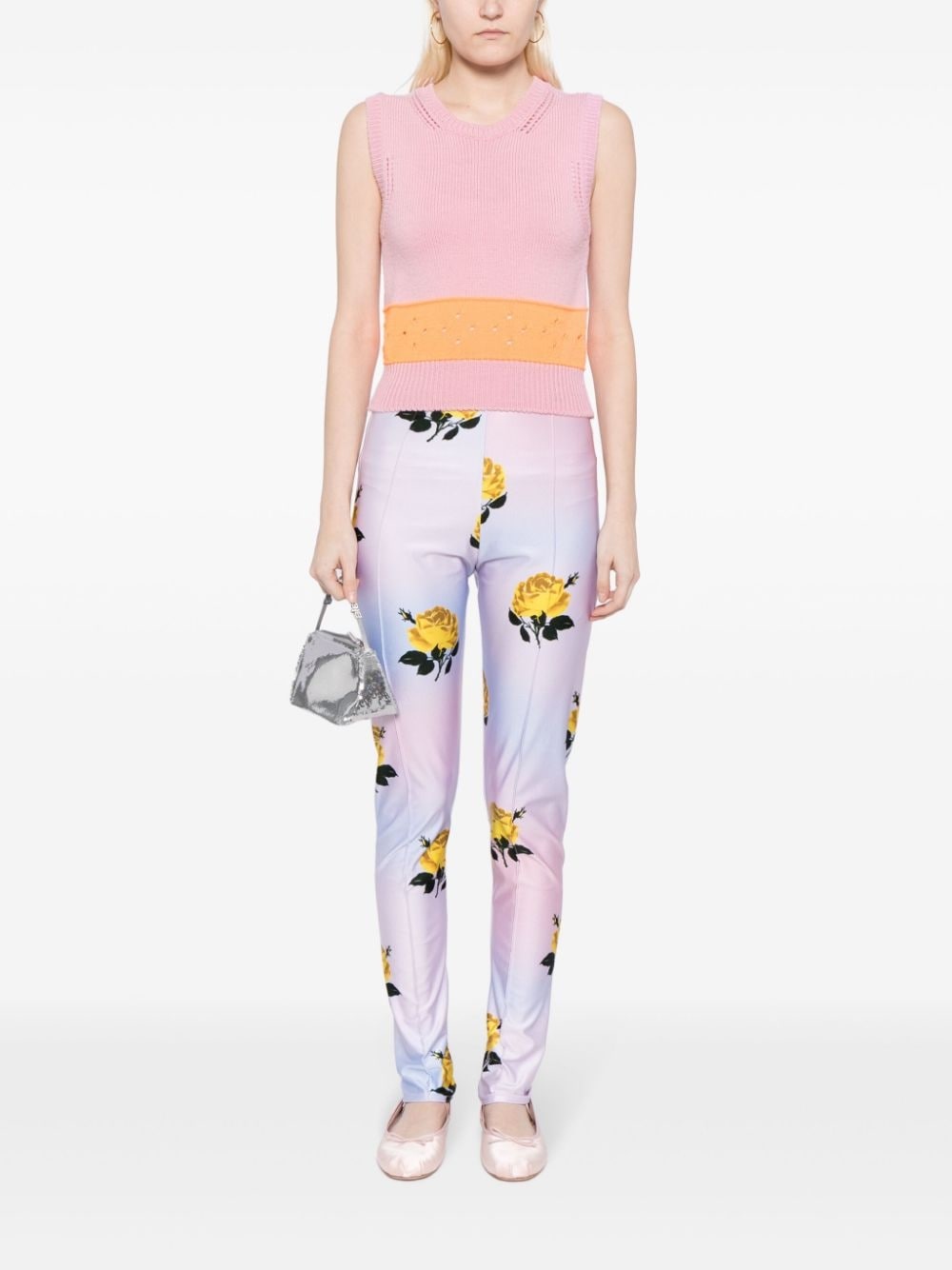 floral-print skinny trousers - 2