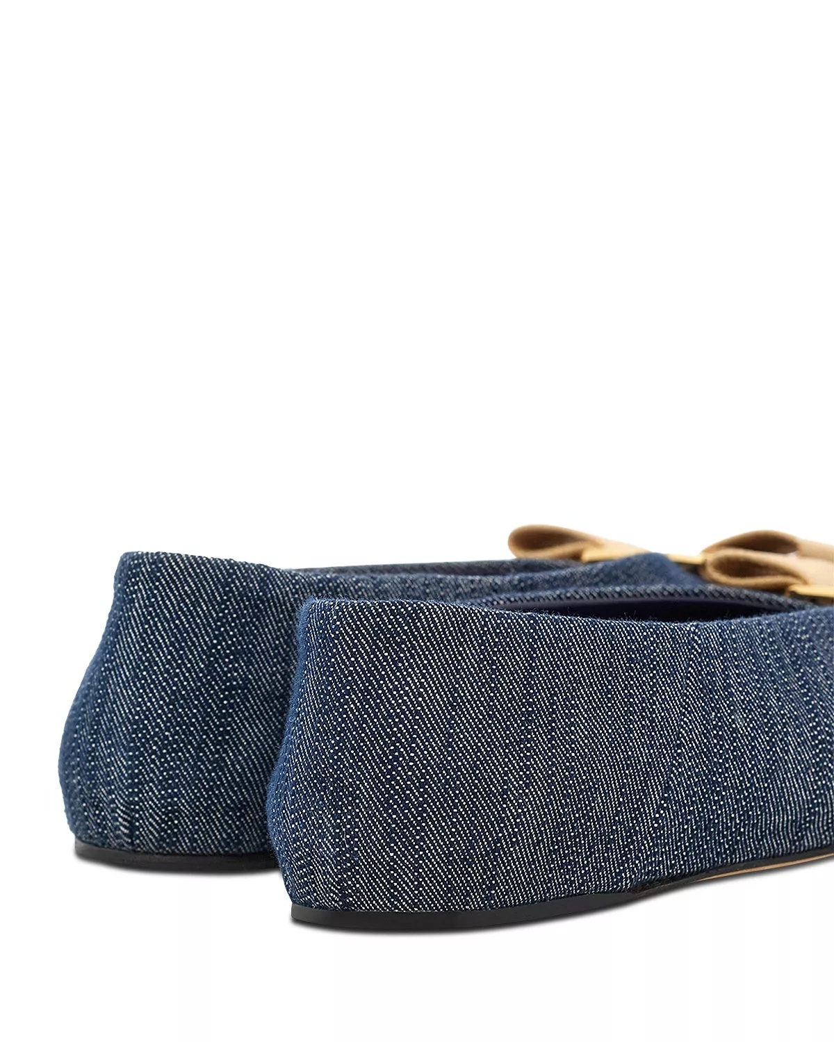 Women's Vanna Denim Bow Ballet Flats - 5