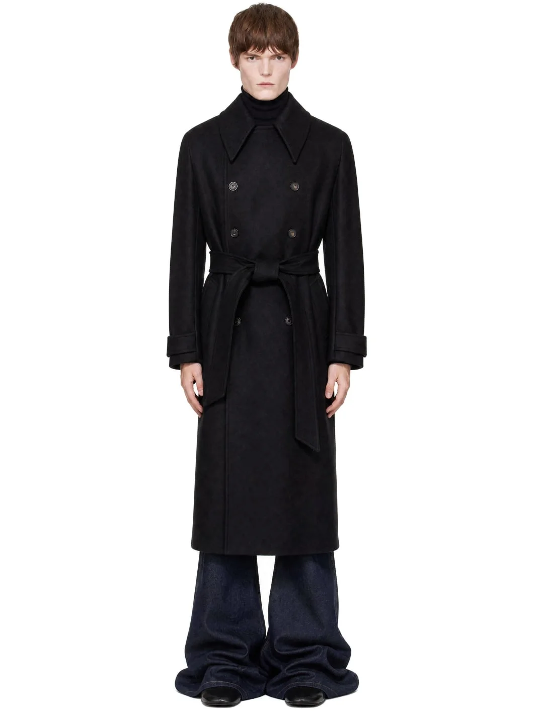 Black Structured Coat - 1