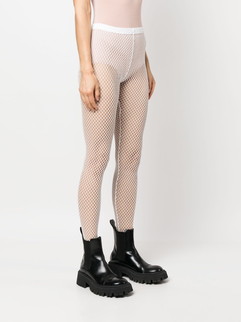 mesh-panelling leggings - 4