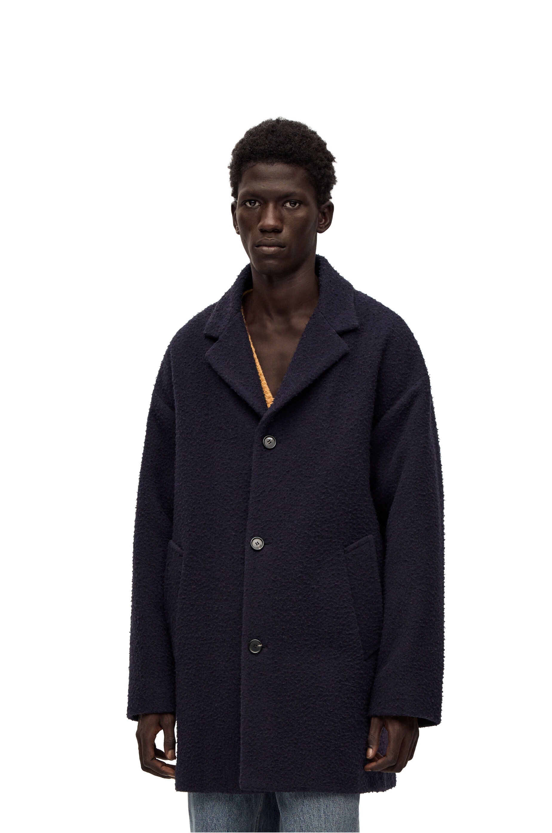 Textured coat in wool - 3