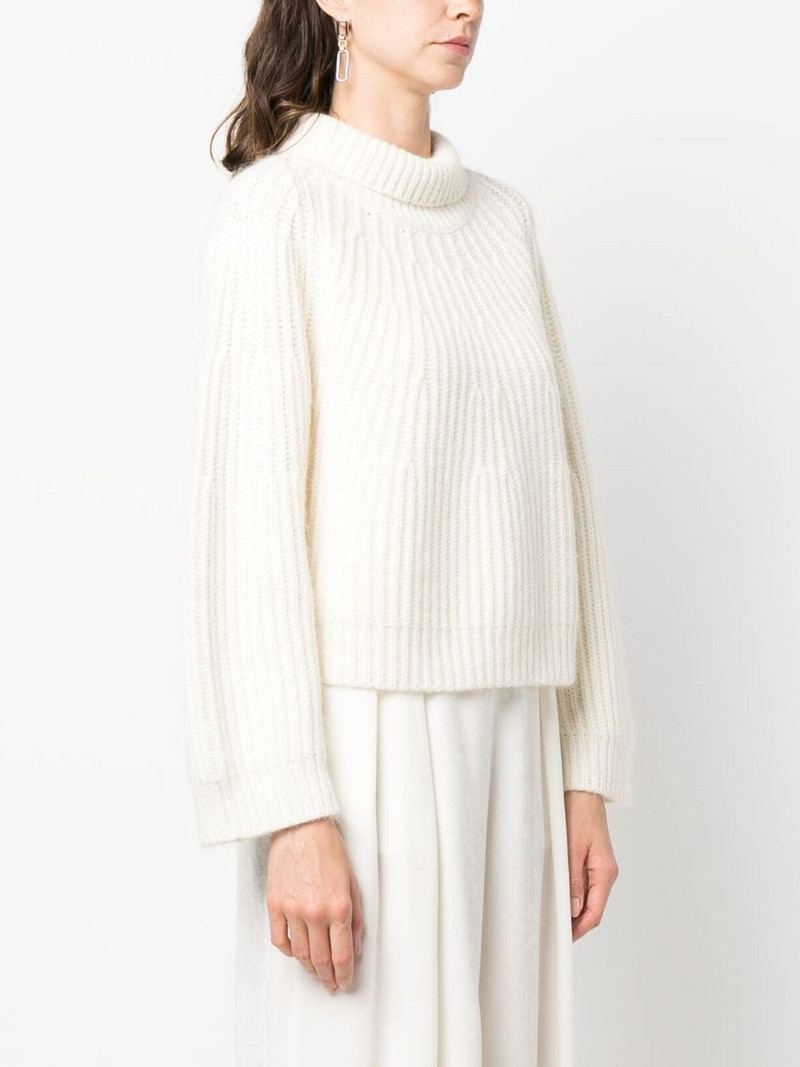 chunky-ribbed roll-neck jumper 3