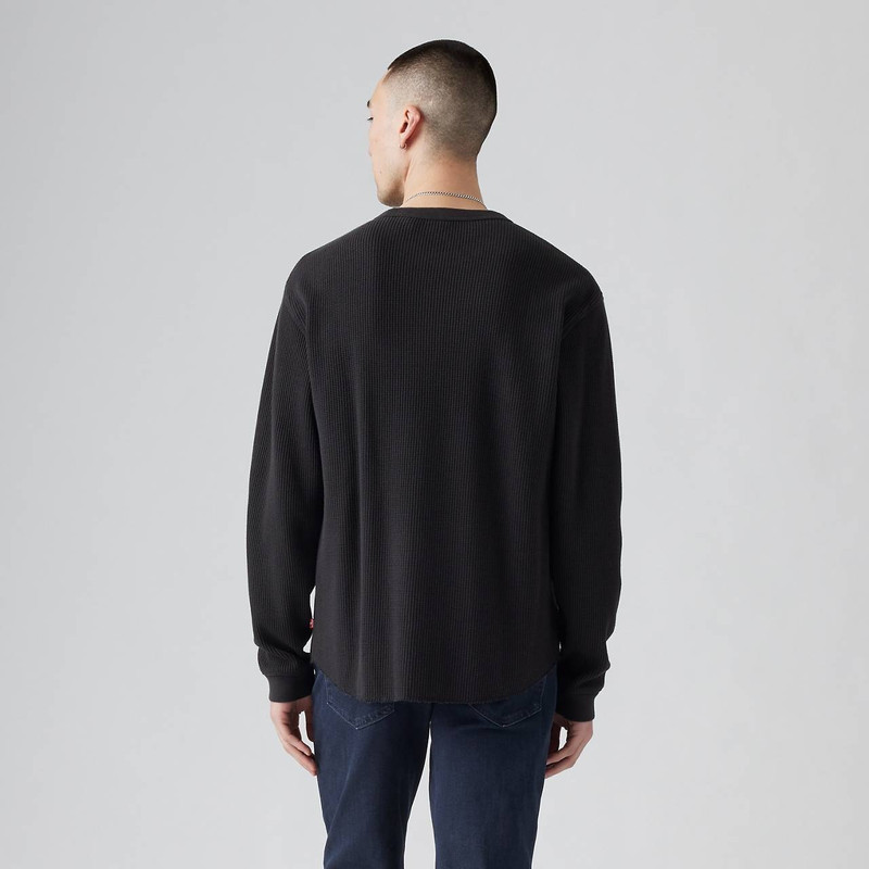 LONG SLEEVE RELAXED THERMAL T-SHIRT 4