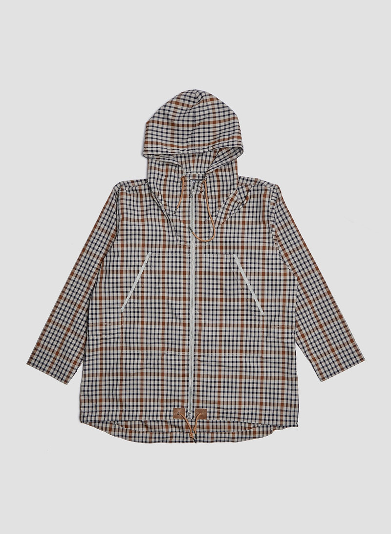 Zip Smock in Stone Check 1