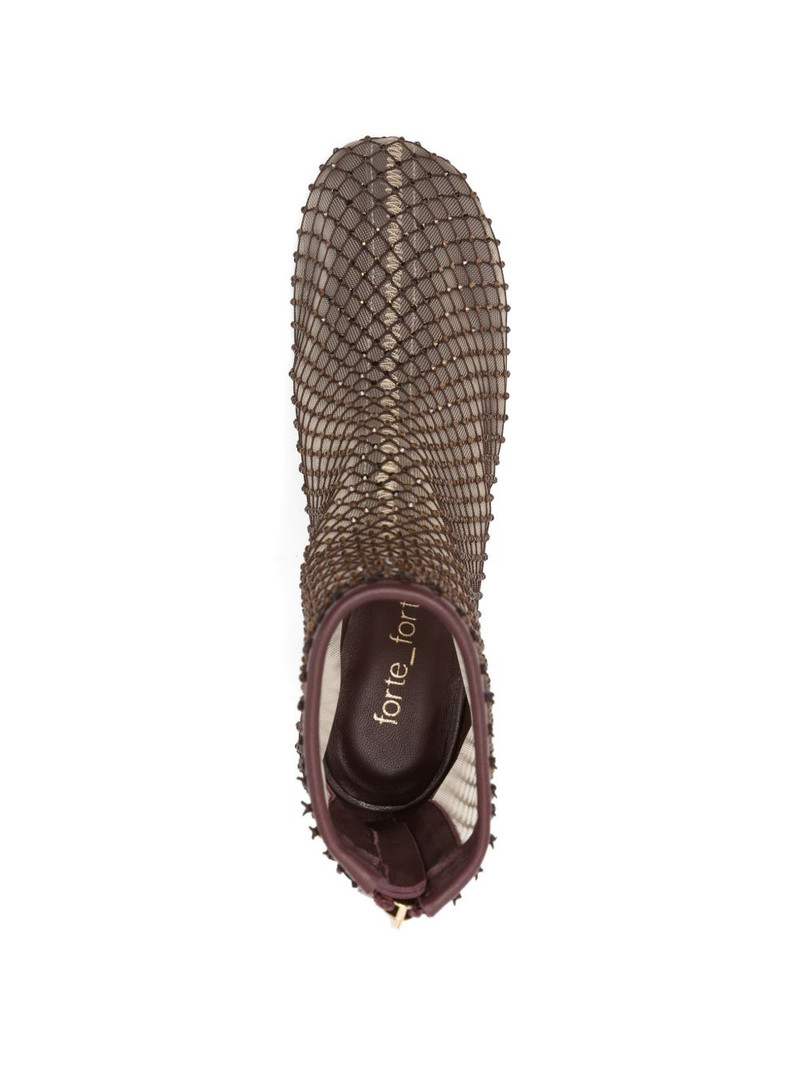 My Alma studded-net ankle boots 4