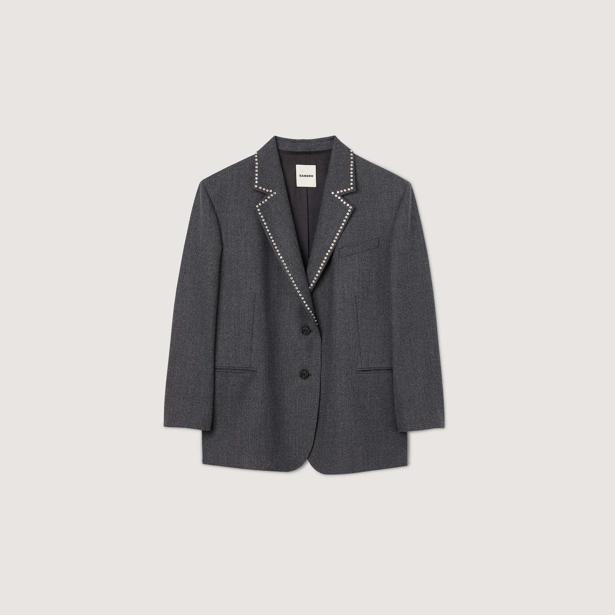 RHINESTONE SUIT JACKET - 1