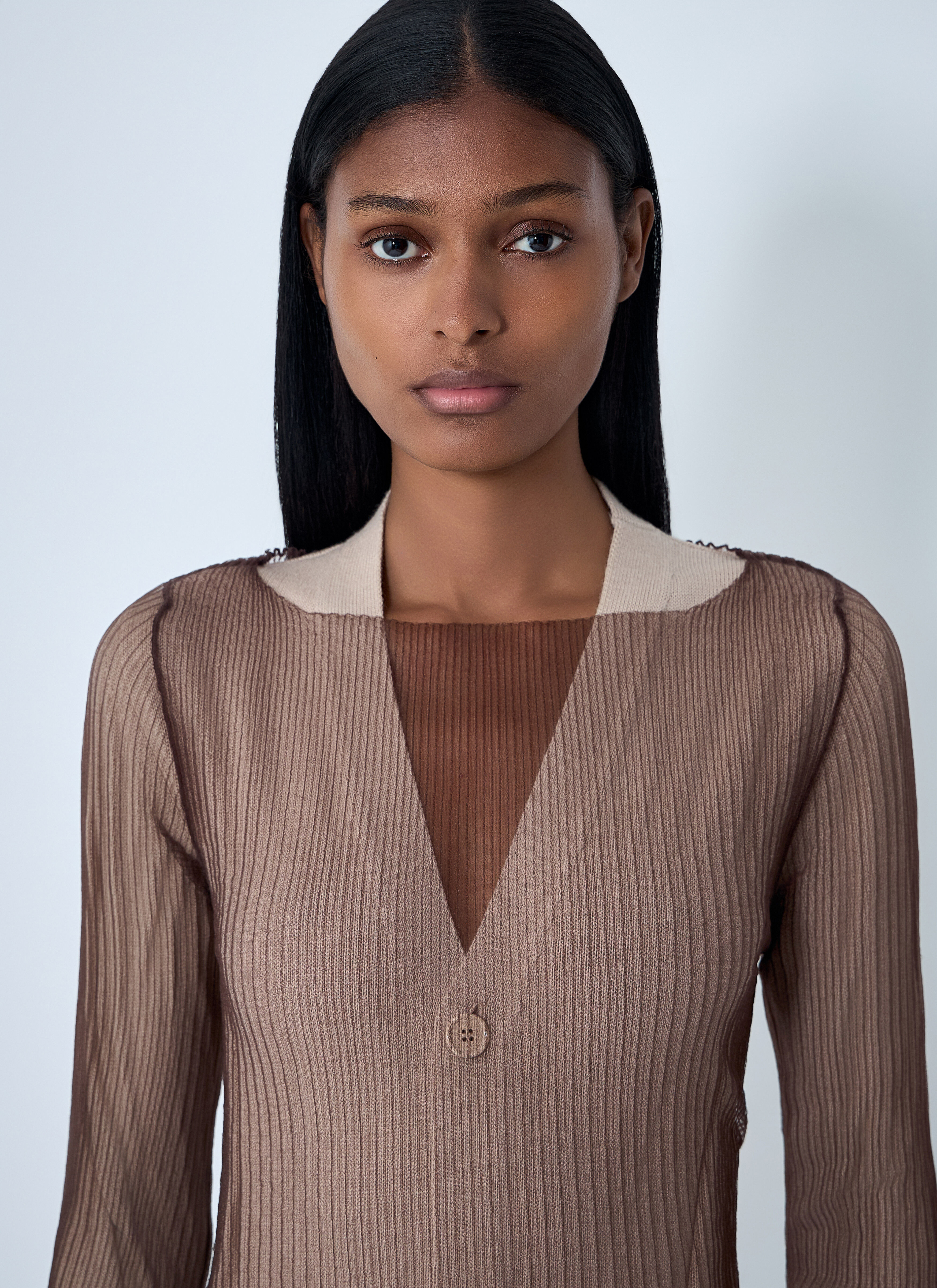Layered Cardigan Dress - 5