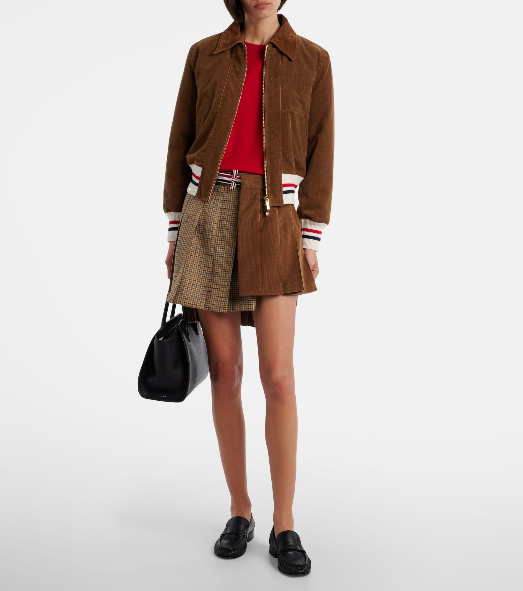 Asymmetric wool miniskirt - 2