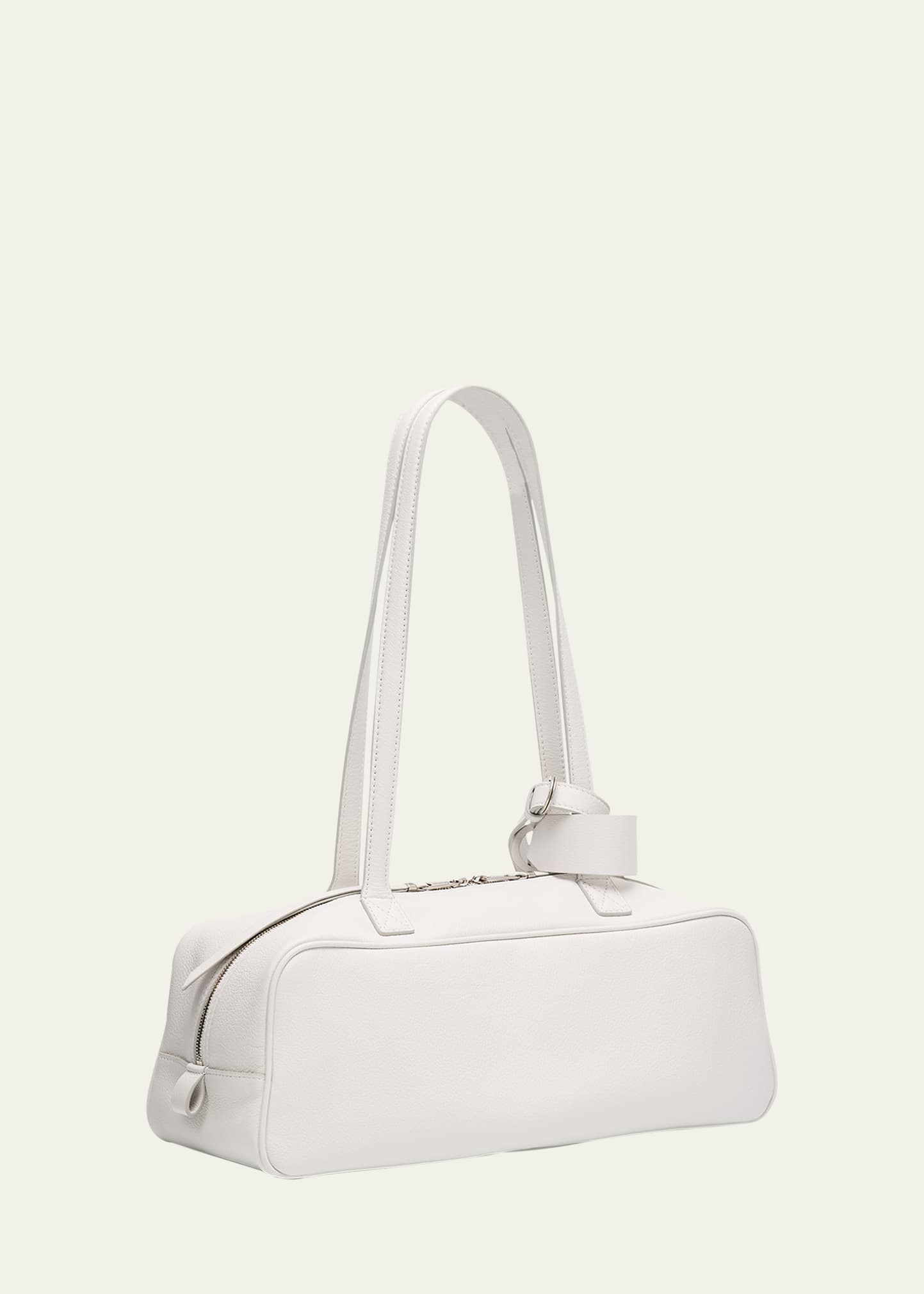 Carrie Small Leather Bowling Shoulder Bag - 3