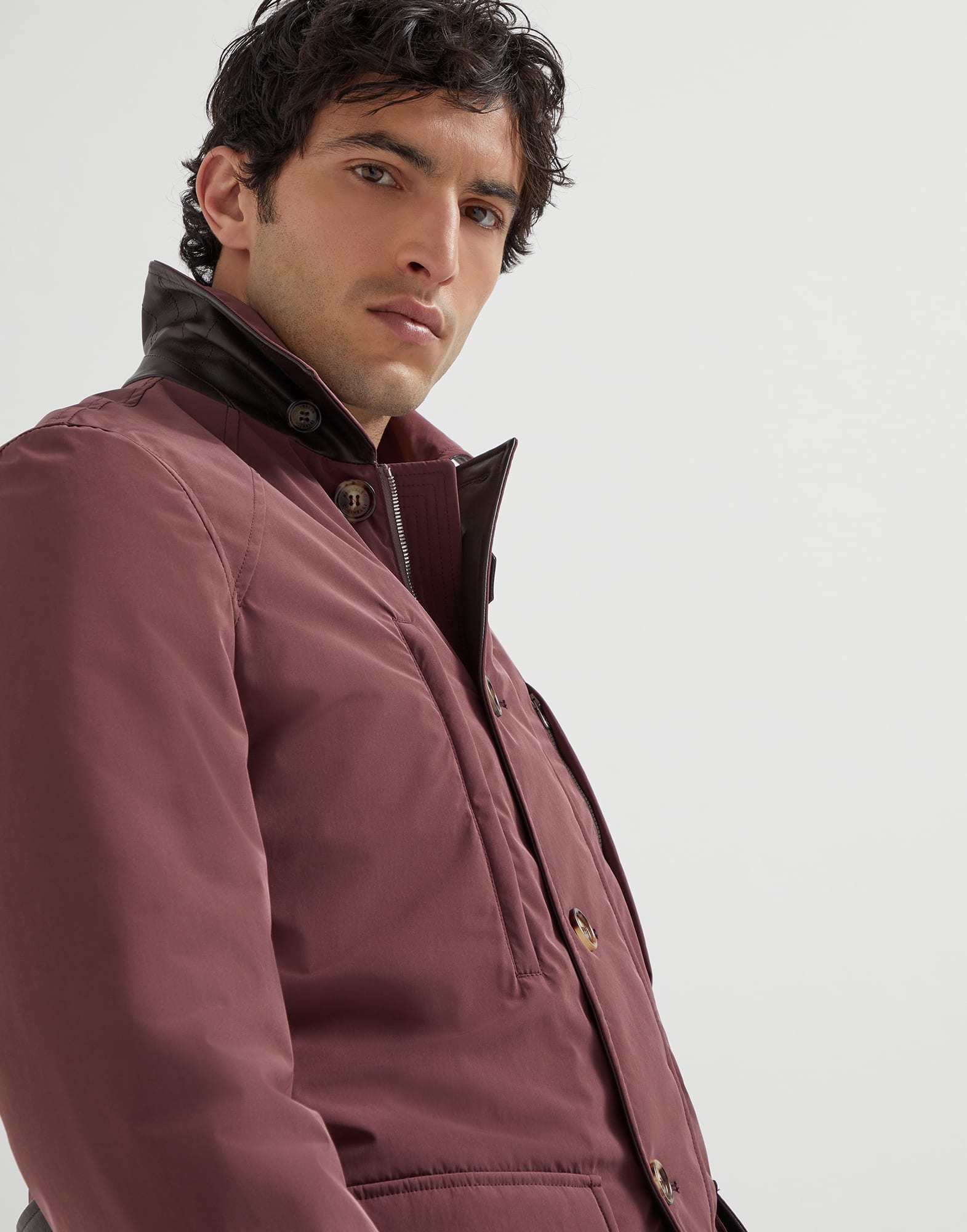Bonded nylon belted safari jacket - 3