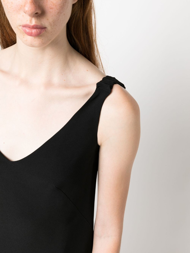 ruched-strap midi dress 5
