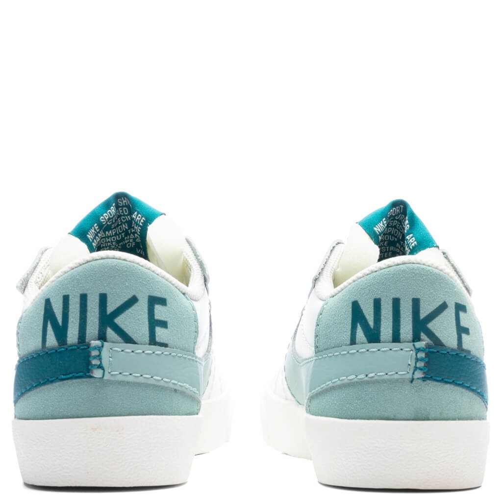 WOMEN'S BLAZER LOW '77 JUMBO - SUMMIT WHITE/GEODE TEAL/SEA GLASS - 4