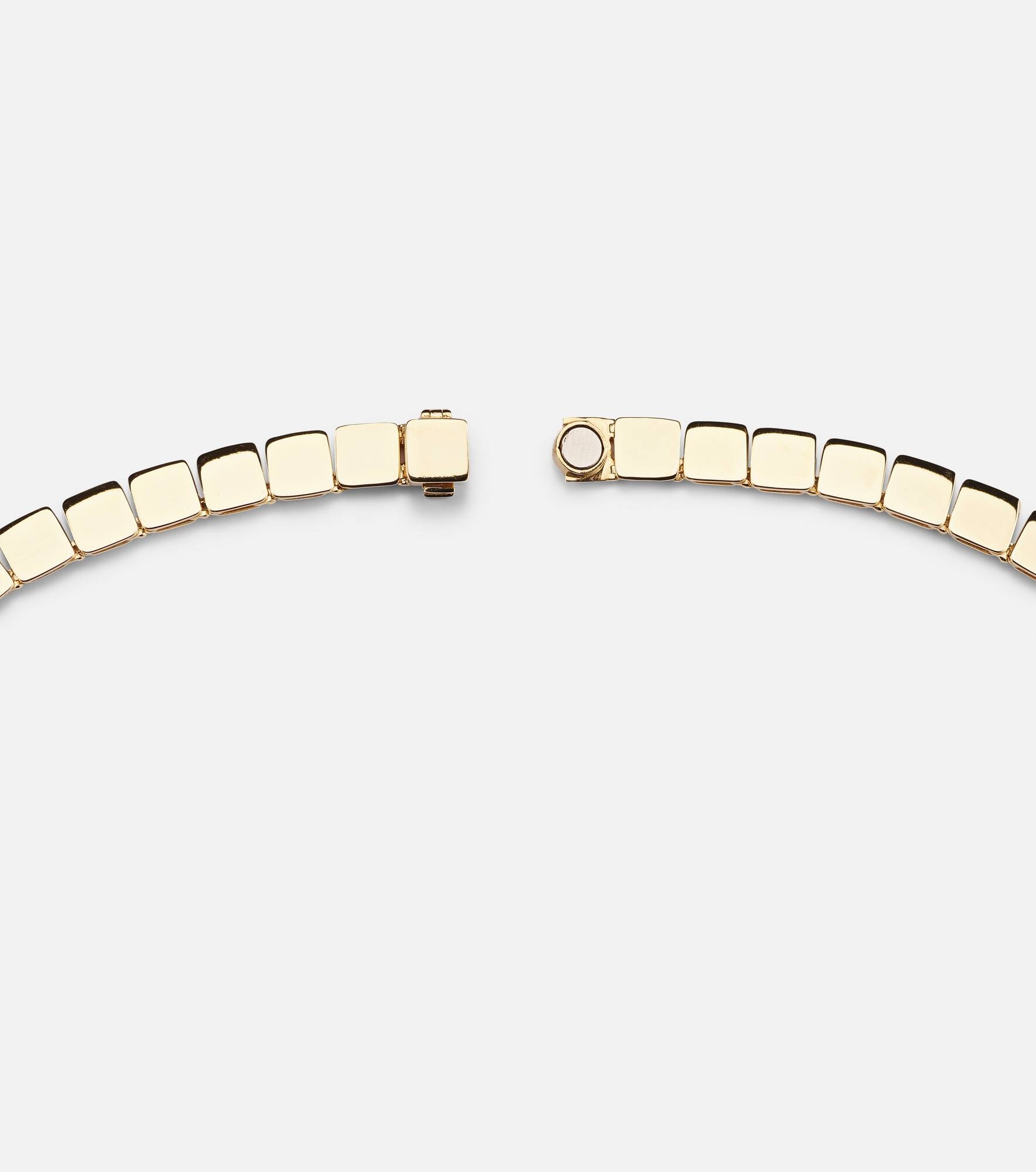 18kt gold necklace with diamonds - 6