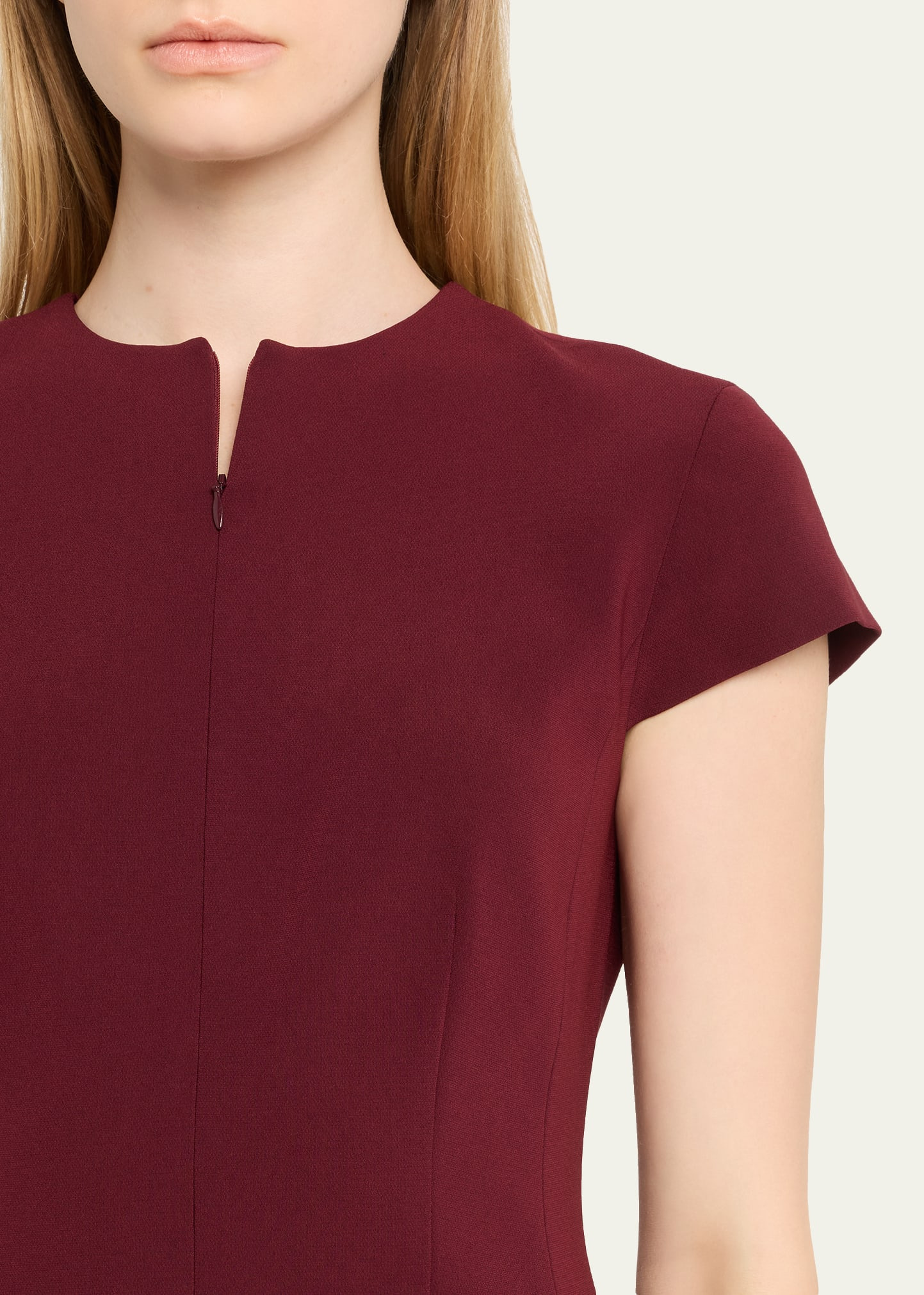 Tailored Zip-Front Mini Dress - 5