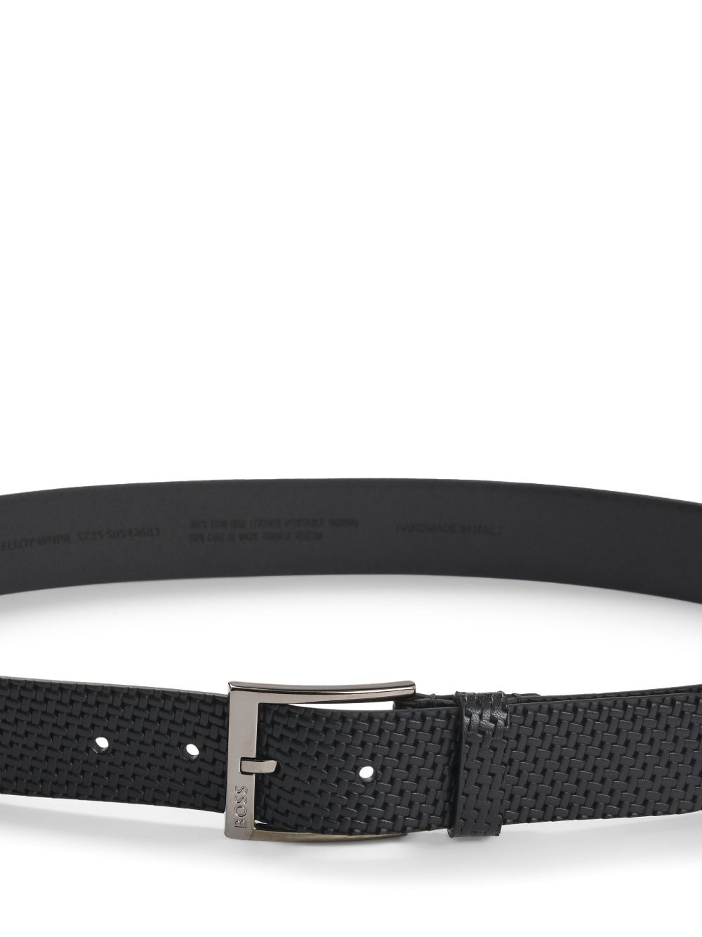 woven leather belt - 3