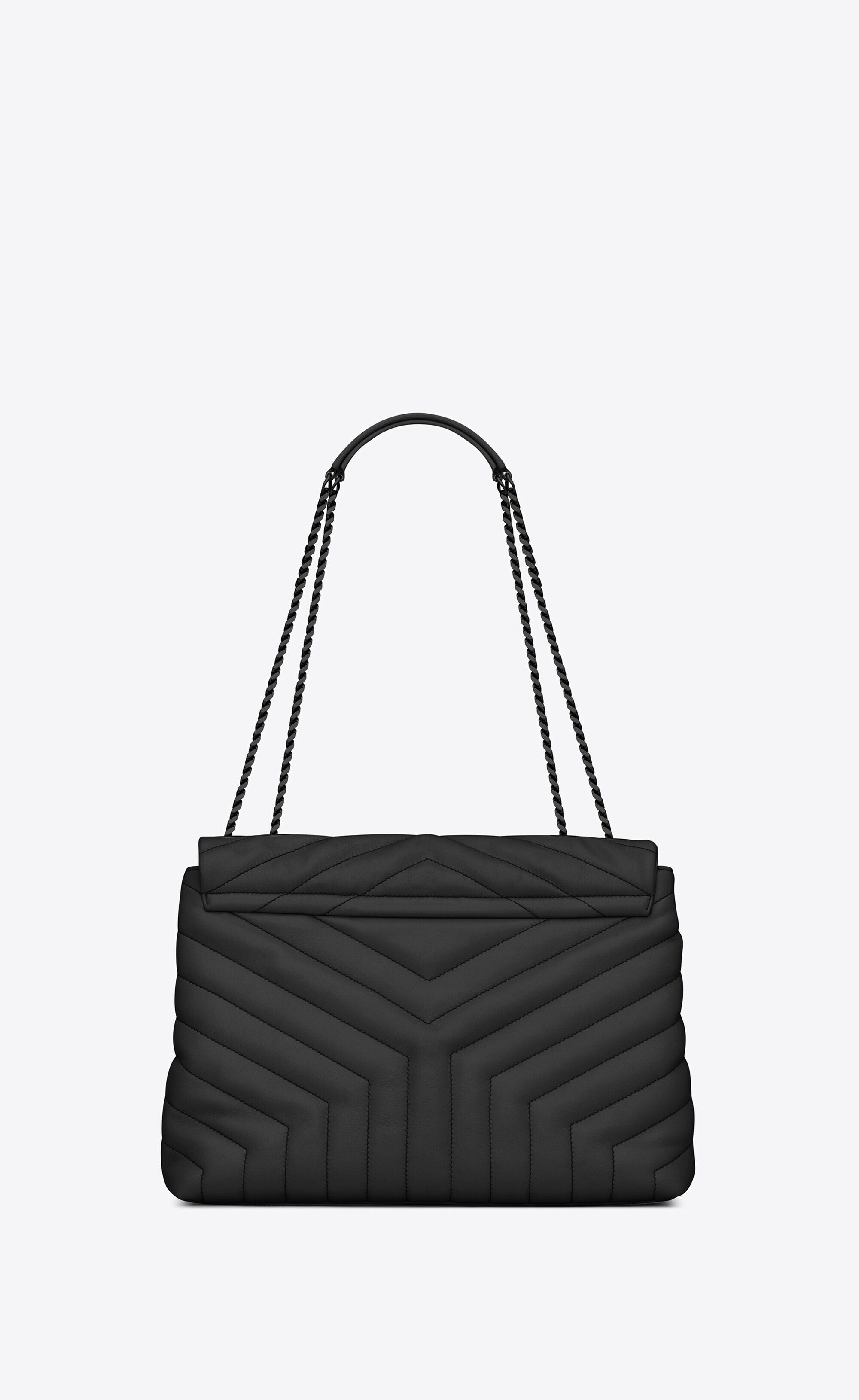 loulou medium chain bag in matelassé "y" leather - 3