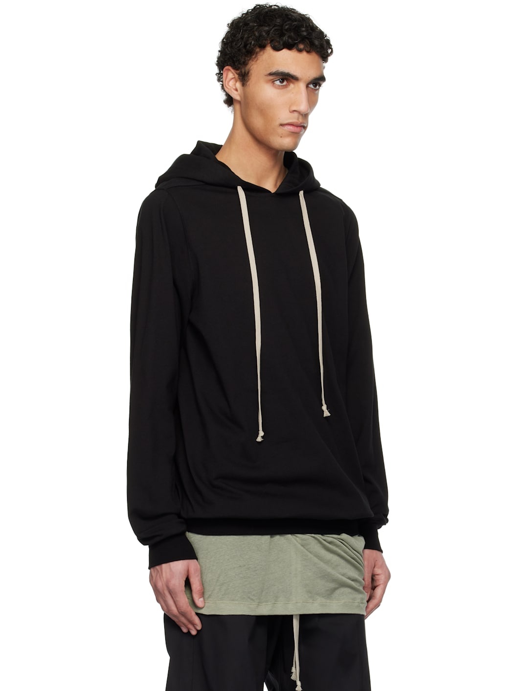 Black Hollywood Heavy Jersey Hoodie - 2