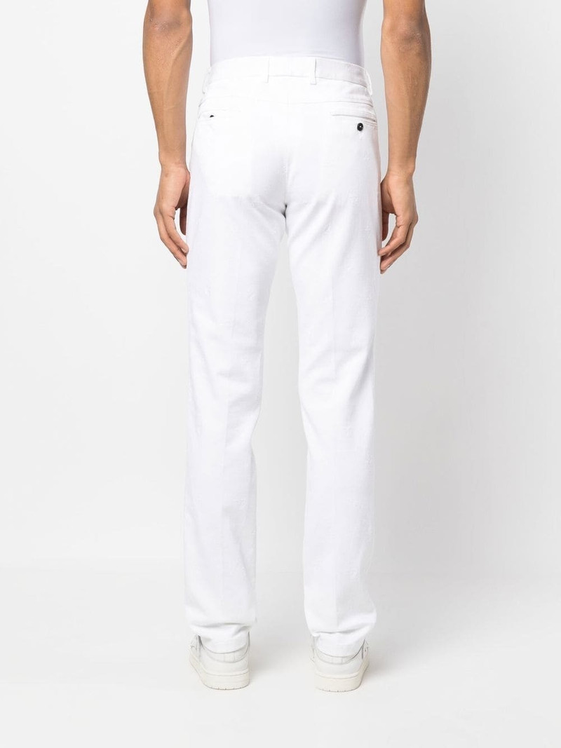 skull embroidery straight-leg trousers 4