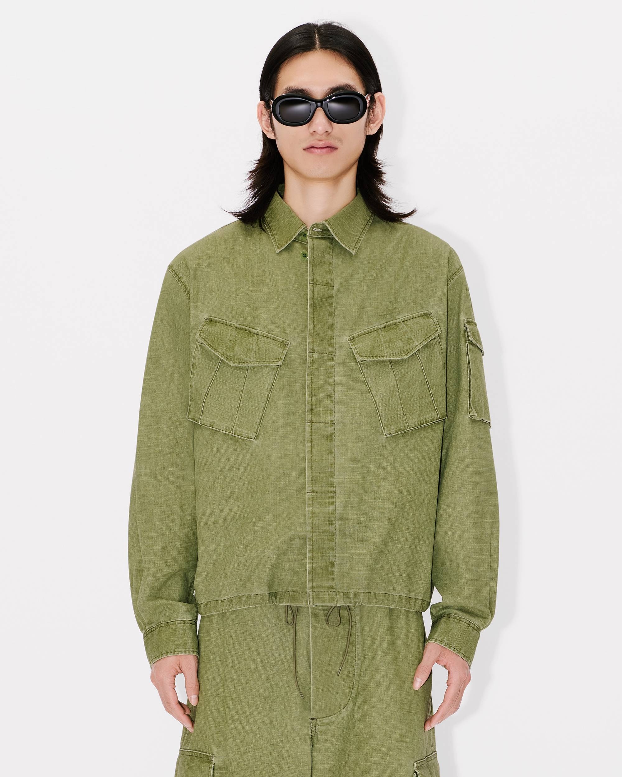 Workwear overshirt in cotton - 3