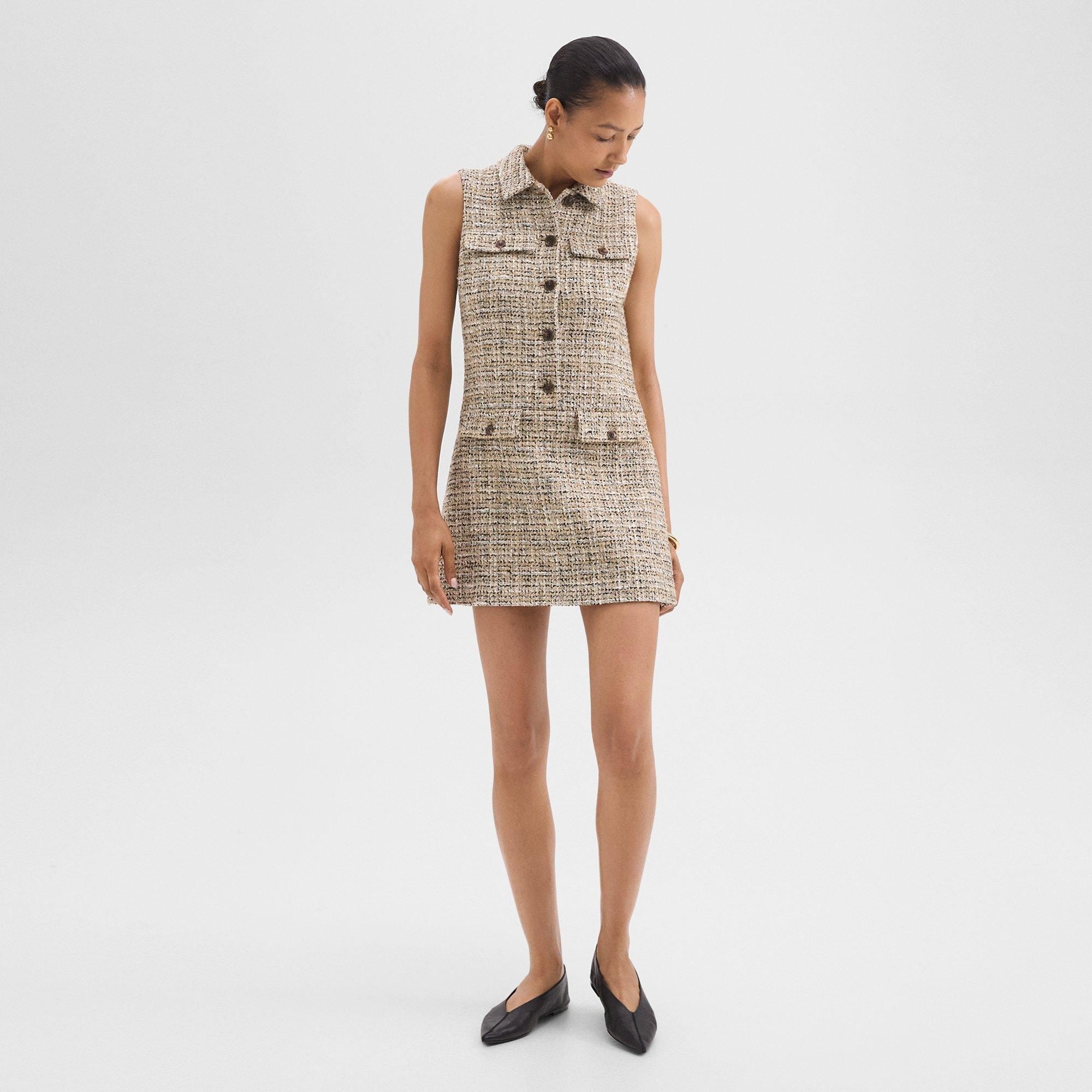 Military Dress in Mixed Tweed - 2