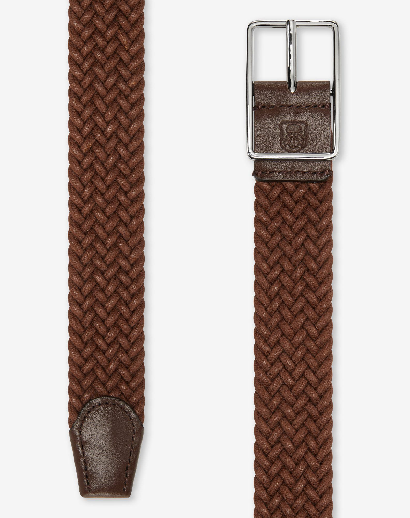 Cognac-beige waxed cotton belt - 3