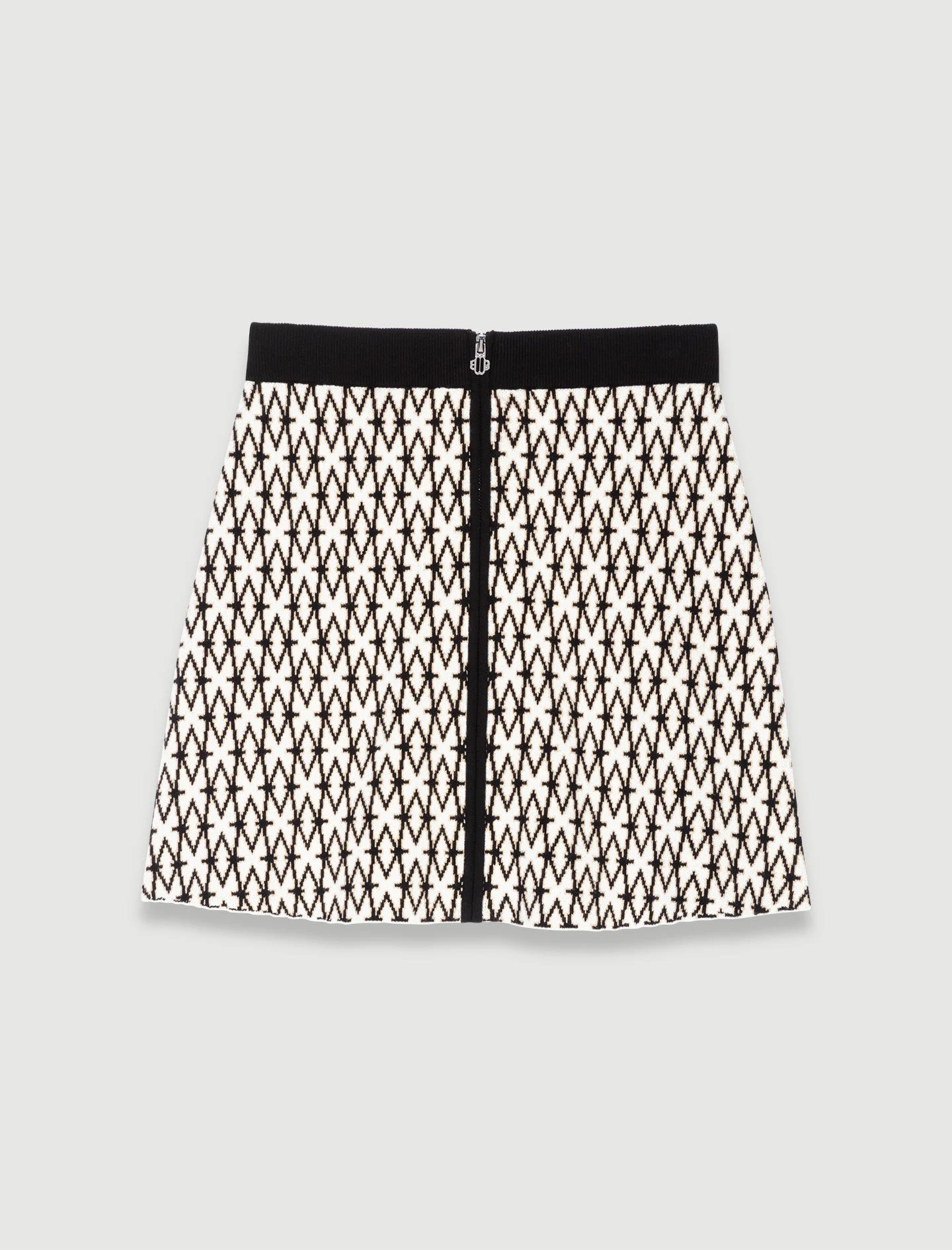 Short monogrammed skirt - 1