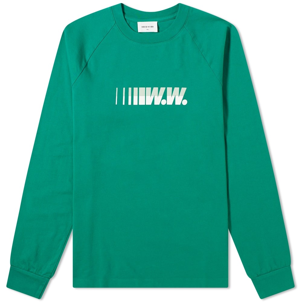 Wood Wood Long Sleeve Han World Sports Tee - 1