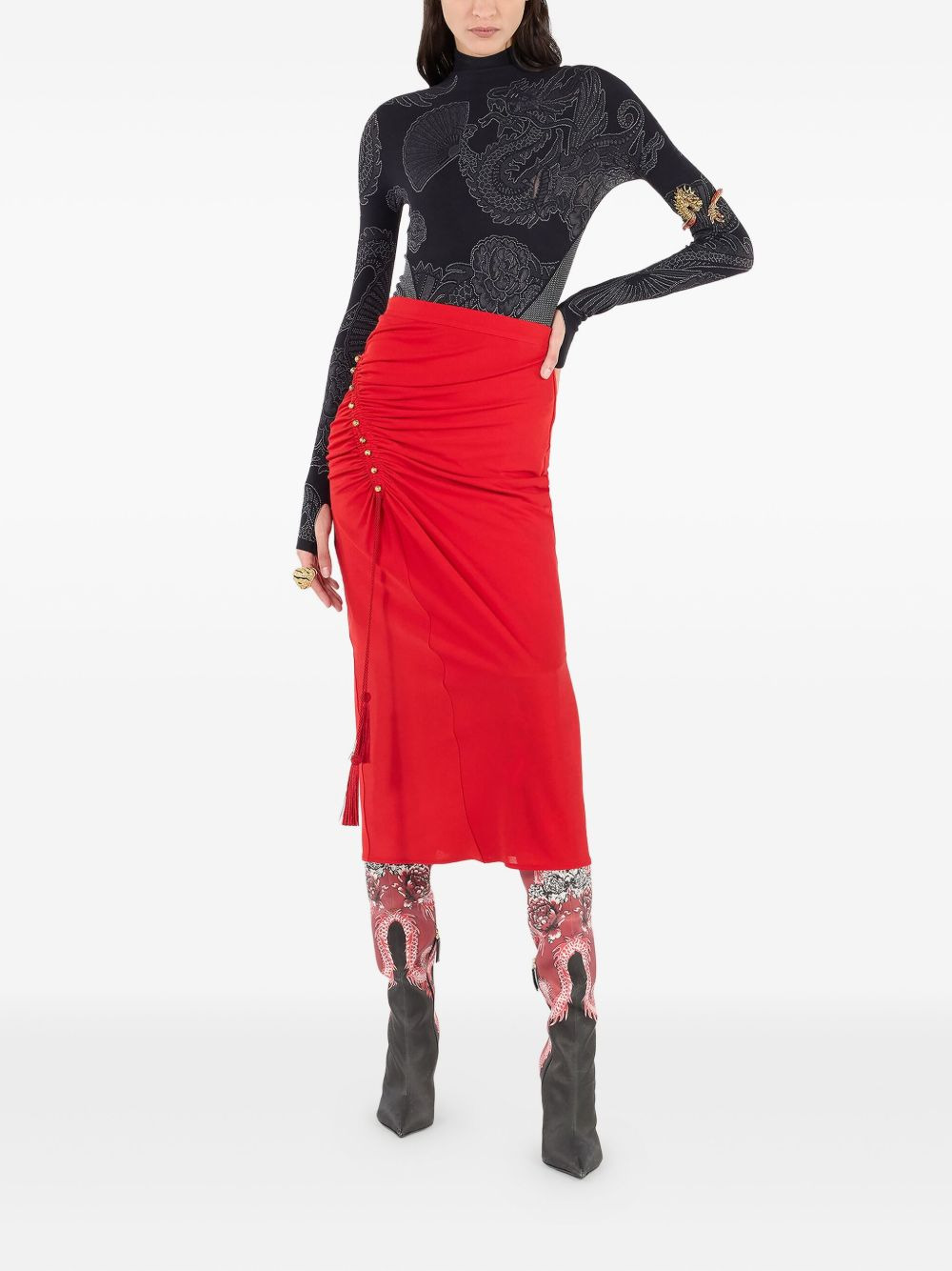 gathered skirt - 2